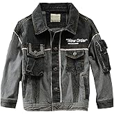 Cromoncent Kids Boy's Button Down Denim Outerwear Jackets