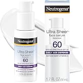 Neutrogena Ultra Sheer Sunscreen Serum SPF 60, Fragrance-Free, 1.7 fl. oz | Broad Spectrum UVA/UVB Protection, Lightweight Se