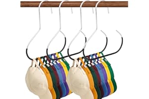 4pcs Hat Organizers, Durable Anti-Slip Baseball Hat Storage Hanger Practical Closet Accessories Suitable for Beanie Belt Tie 