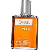 Jovan Musk for Men Aftershave 8 fl oz (Pack of 1), Notes of Carnation, Lavender, and Amber, Men's Fragrance, Long Lasting, Everyday Fragrance