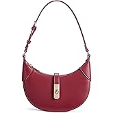 BOSTANTEN Shoulder Bags for Women Small Crescent Moon Underarm Purse Trendy Vegan Leather Handbag