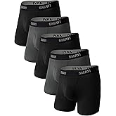 5Mayi Mens Underwear Boxer Briefs for Men Viscose Underwear Comfortable Midrise Undergarments with Open Fly