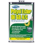 ComStar Polyol Ester Oil 68/300 SUS 1 qt POE for A/C &amp; Refrigeration System | High Performance Oil for HFO, HFC &amp; HCFC Refrigerants, For all Medium to Low Temp. A/C Applications, Bio-Safe, Made in USA