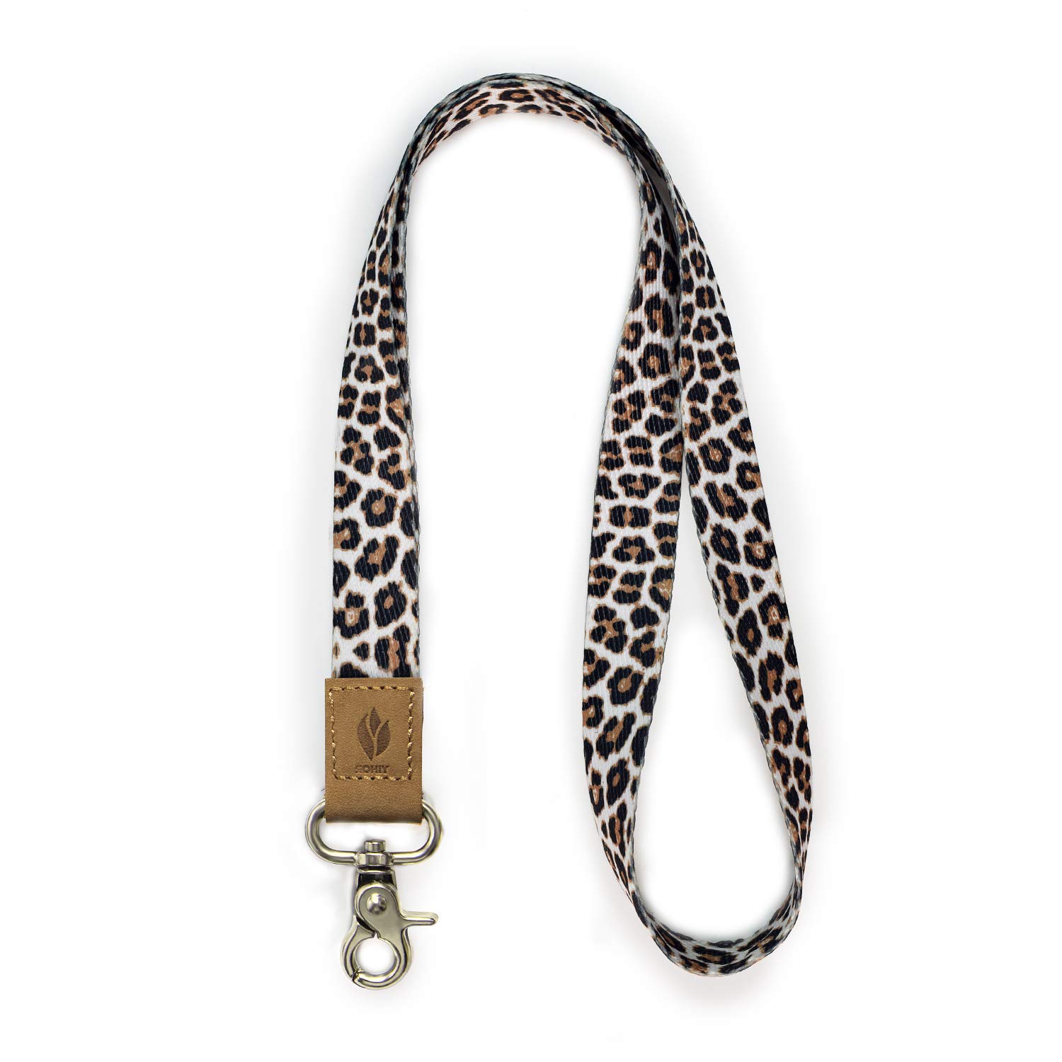 Yihor ID Lanyard - Cool Keychain Holder for Keys, Women & Kids (Brown)