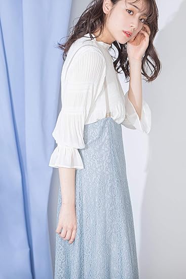Amazon Co Jp ジル バイ ジルスチュアート ワンピース ストラップジャンスカ レディース ブルー 日本 S 日本サイズs相当 服 ファッション小物