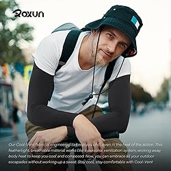ROXUN 2 Pairs Arm Sleeves, Cooling UV Sun