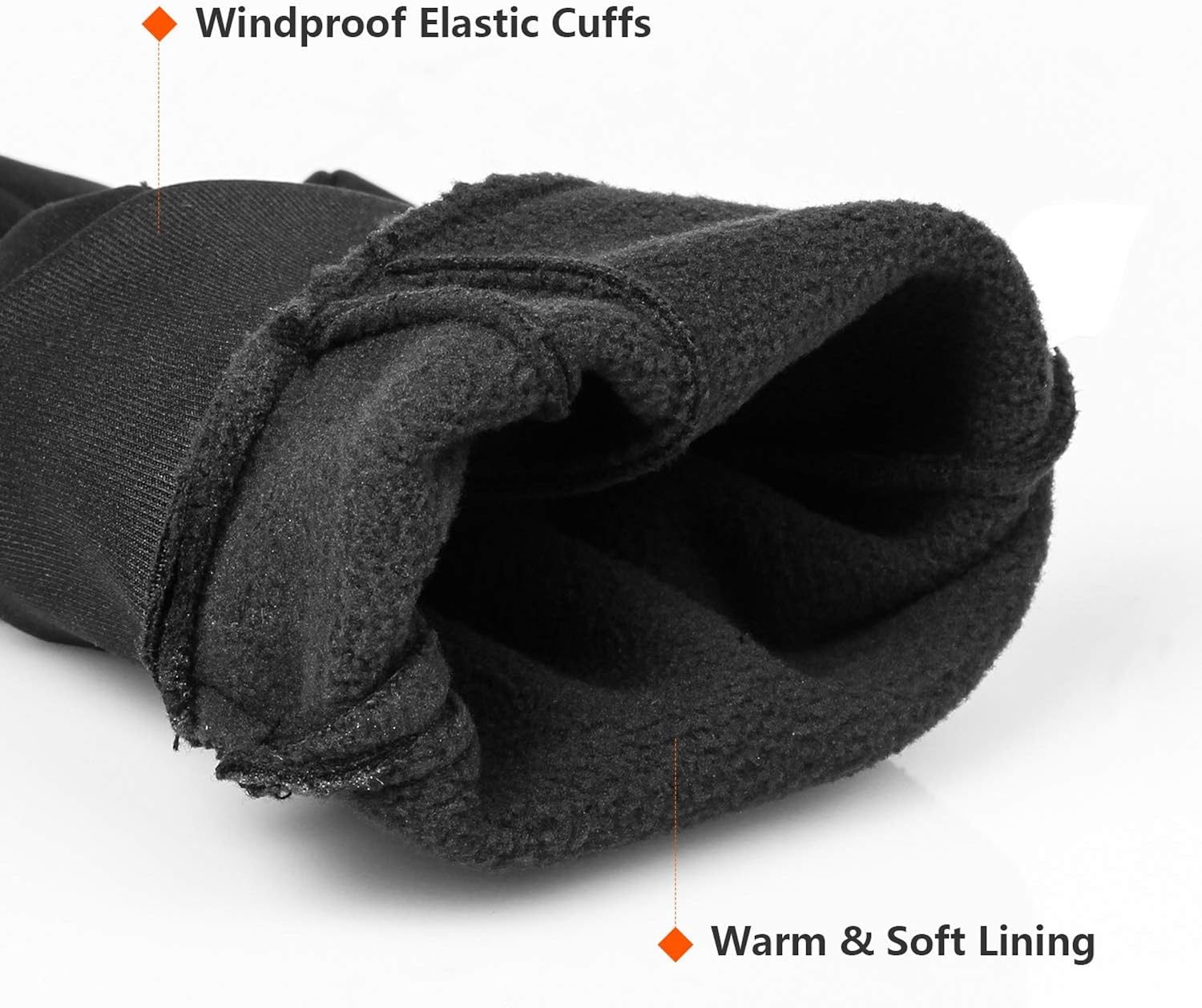 Bessteven Winter Warm Gloves Touchscreen Water Resistant Windproof Anti-Slip Thermal for Driving Hiking Bike Cycling Running for Men and Women : Clothing