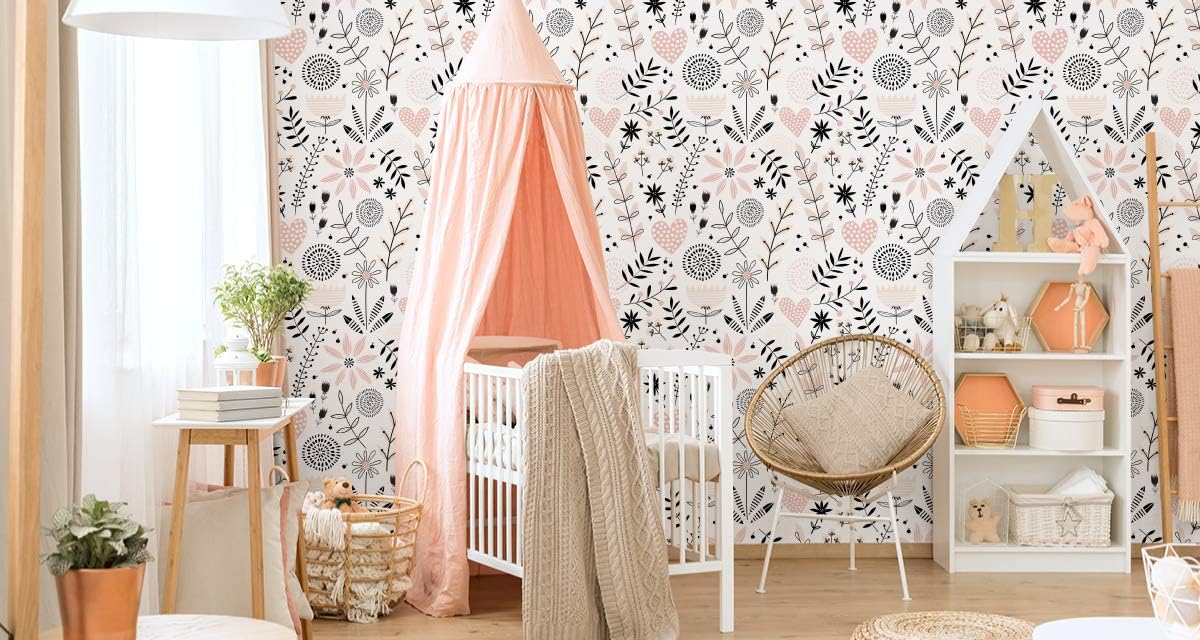 Peintures Outils Et Traitement Des Murs Papiers Peints Muralo Papiers Peints Pour Enfants Plantes Delicates Et Cœurs Vinyle Style Scandinave Pastel De Bon Gout Bestolio Com Peintures Outils Et Traitement Des Murs Papiers Peints Muralo Papiers Peints Pour Enfants Plantes Delicates Et Cœurs Vinyle Style Scandinave Pastel De Bon Gout Bestolio Com