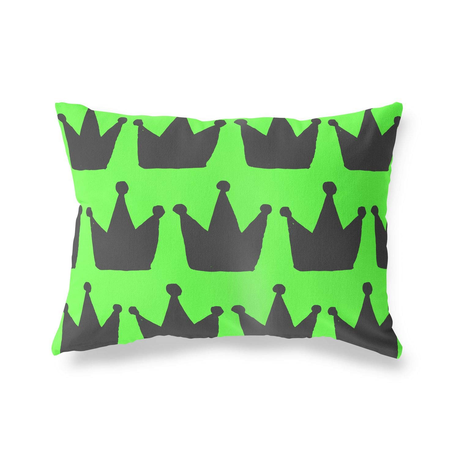 BonaMaison Decorative Cushion Cover, Neon Green Fume Throw Pillow Covers, Home Decorative Pillowcases for Livingroom, Sofa, Bedroom, Size: 45X60 Cm - Designed and Manufactured in Turkey