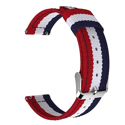 MoKo Pebble Time & Time Steel Armband, universal 22mm Nylon Uhrenarmband Erstatzband Uhr Band Watchband für Gear S3 Frontier,