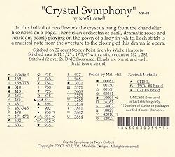 Mirabilia Crystal Symphony Counted Cross Stitch Chart