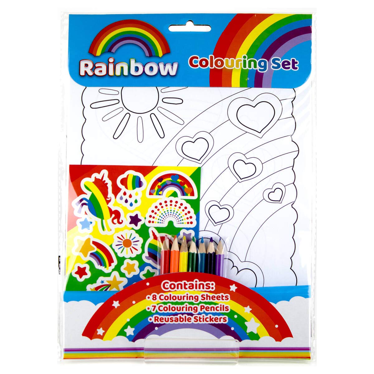 Alligator Products Limited A4 Size Rainbow Colouring Set