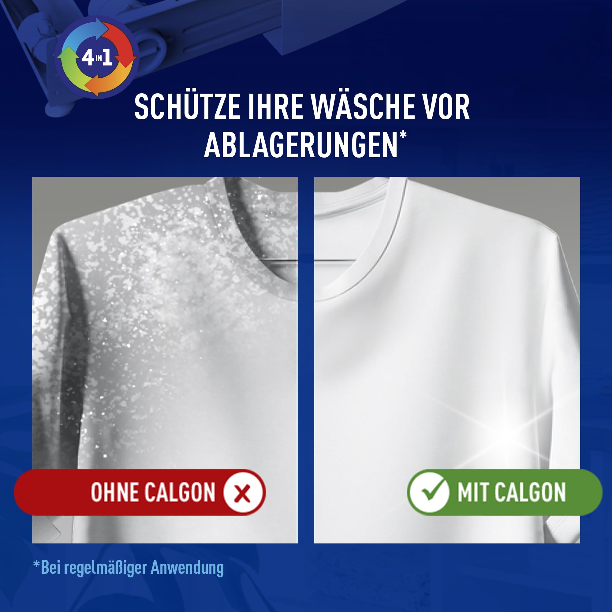 Calgon 4-in-1 Power Pulver – Wasserenthärter gegen Kalkablagerungen, Schmutz und Korrosion in der Waschmaschine – Beugt unangenehmen Gerüchen vor – 1 x 1,3 kg 9
