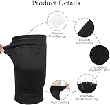 Firtink 2 Pairs Stretchy Dance Knee Pads Breathable Soft Sponge Knee Protector view 3