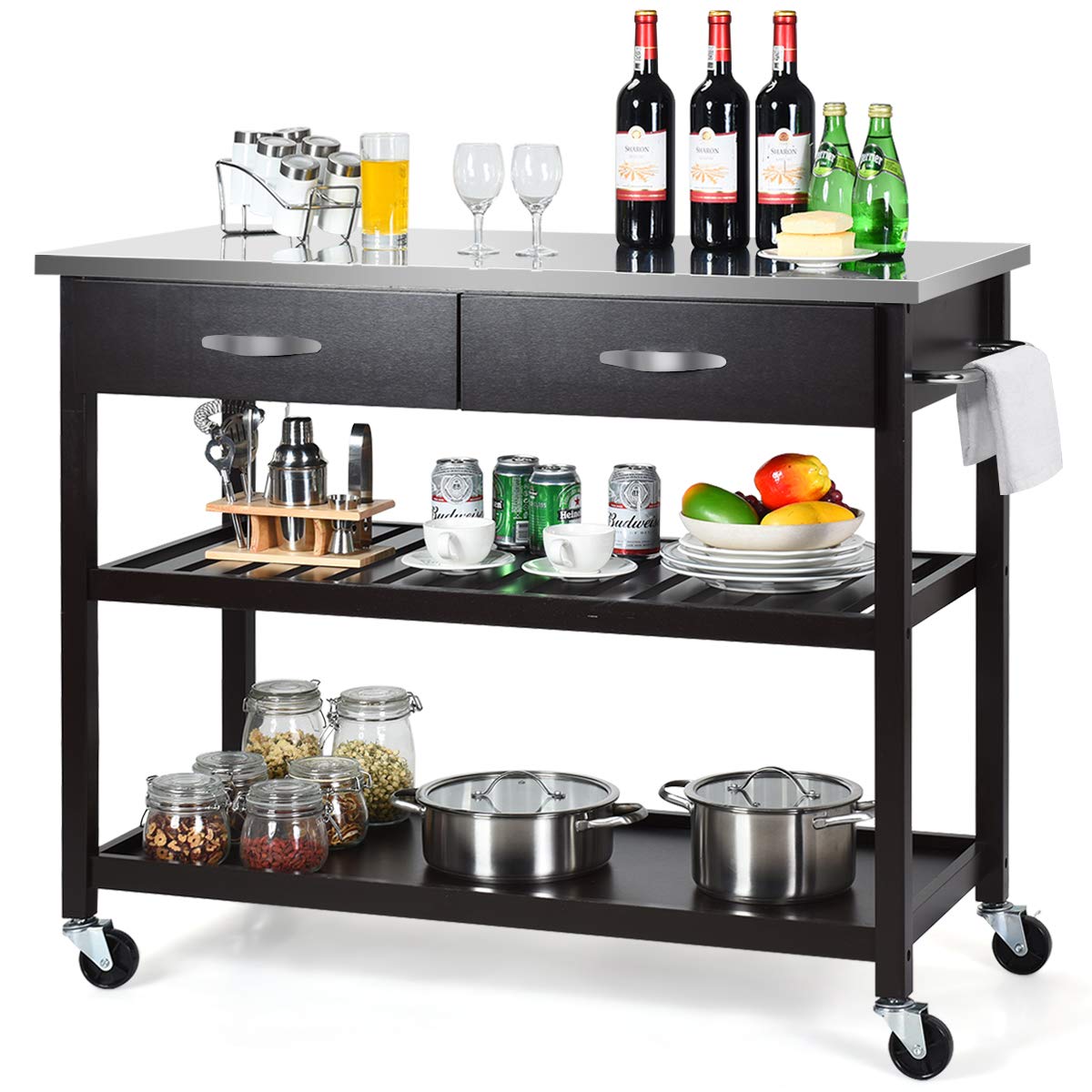 Best Rolling Storage Cart Kitchen Island