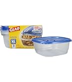 Glad Contenitori per alimenti, in plastica e vetro, 20 pezzi