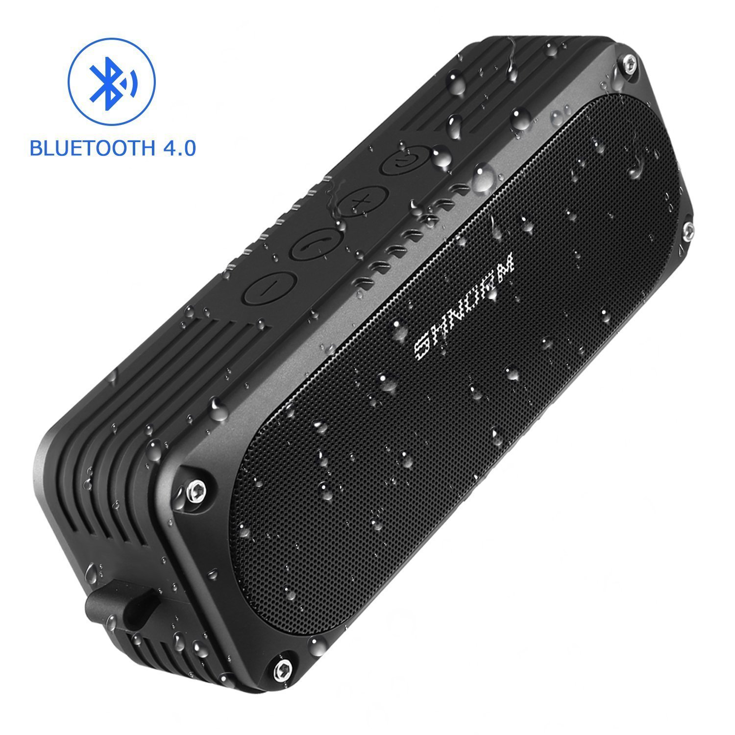 Portable Boom 2 Bluetooth Speaker Waterproof Wireless Stereo Speakerphone,Outdoor Mbluetooth Speakers Output Soundbox for iPhone Samsung, Camping, Pool, Beach, Barthroom, Home