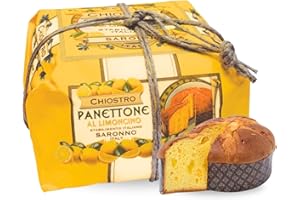 GOODSCIOUS Chiostro di Saronno Panettone Italian Cake - Traditional Italian Bread - Premium Panettone Bread Italian - Fresh Bread - Italian Food - Fruit Cakes for Christmas Italian 26.5 oz (Limoncello (Lemon))