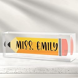 Custom Teacher Name Plate for Desk - Personalized