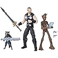 Marvel Legends Thor, Rocket, and Groot Action Figures
