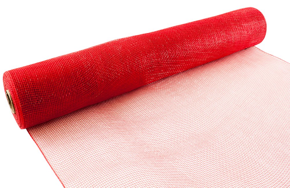 Eleganza Deco Mesh 53cm x 9.1m (10yds) Red No.16