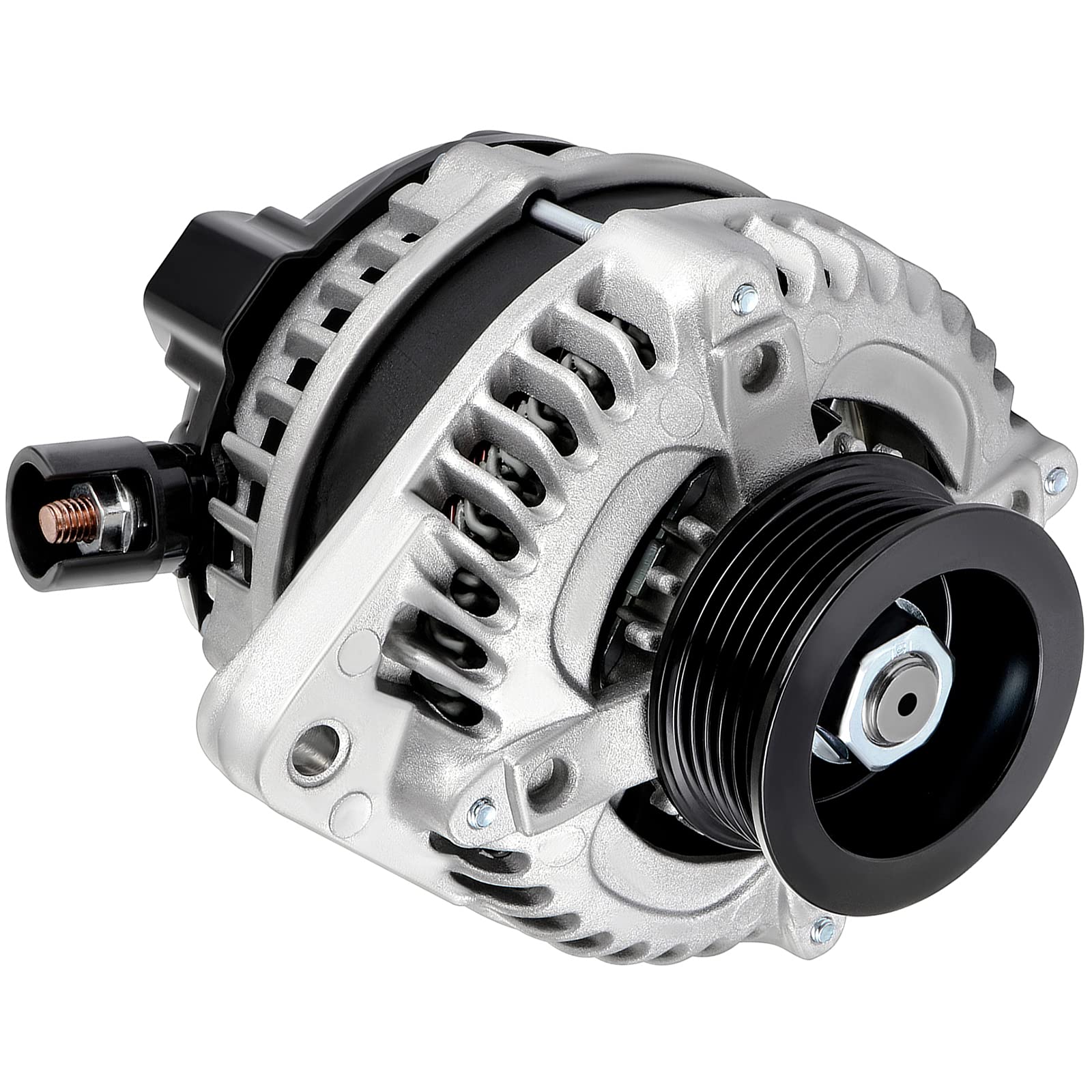 Photo 1 of SCITOO Alternator Fit for Honda Odyssey Alternator 2008 2009 2010, for Honda Pilot Alternator 2009 2010 2011 3.5L AL1311X 12V 130Amp CW 6-Groove Pulley 11391 104210-5920 31100-RGW-A01RM