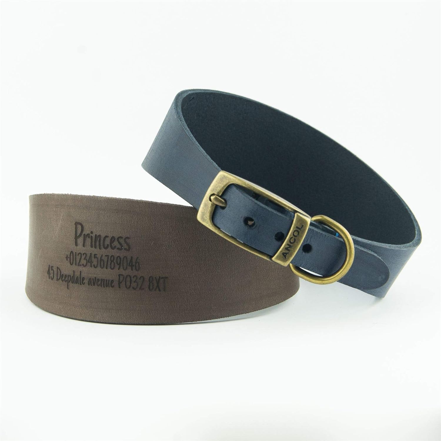 personalised lurcher collars