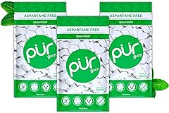PUR Gum | Aspartame Free Chewing Gum | 100% Xylitol | Natural Spearmint Flavored Gum, 55 Pieces (Pack of 3)