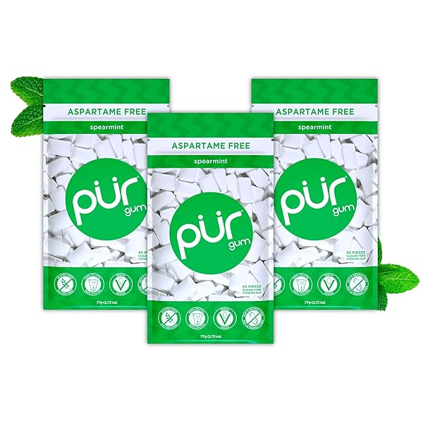 PUR GUM | ASPARTAME FREE CHEWING GUM |...