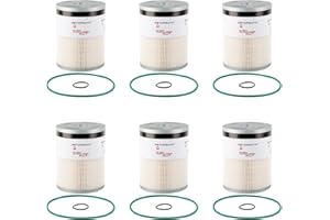 GETOPAUTO FS19915 Fuel Filter with Water Separator Compatible with Cummins ISX15 Detroit Diesel DD13 DD15 DD16 Freightliner Cascadia Replaces A4720921205 A0000903651 P551011 PF9804 33655(set of 6)