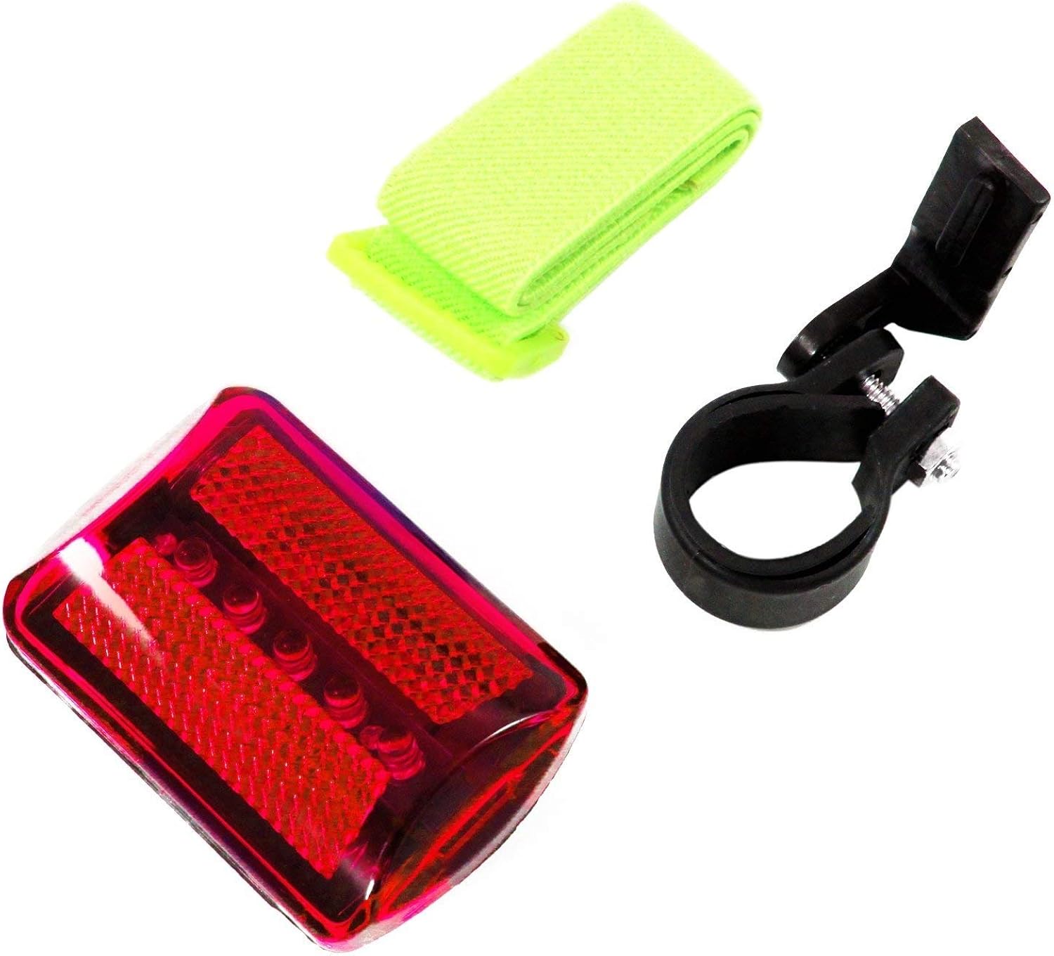 Personal Red Flashing Safety Light with Belt Clip (Set of 2) up to