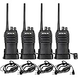Retevis RT21 Updated 3000mAh Two Way Radios Long Range Rechargeable, Portable Walkie Talkies with Earpiece, 16CH Handheld 2 W