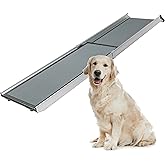 PetSafe Happy Ride Extra Long Telescoping Dog Ramp, Portable Pet Ramp for Cars, Trucks & SUVs with Adjustable Sizing