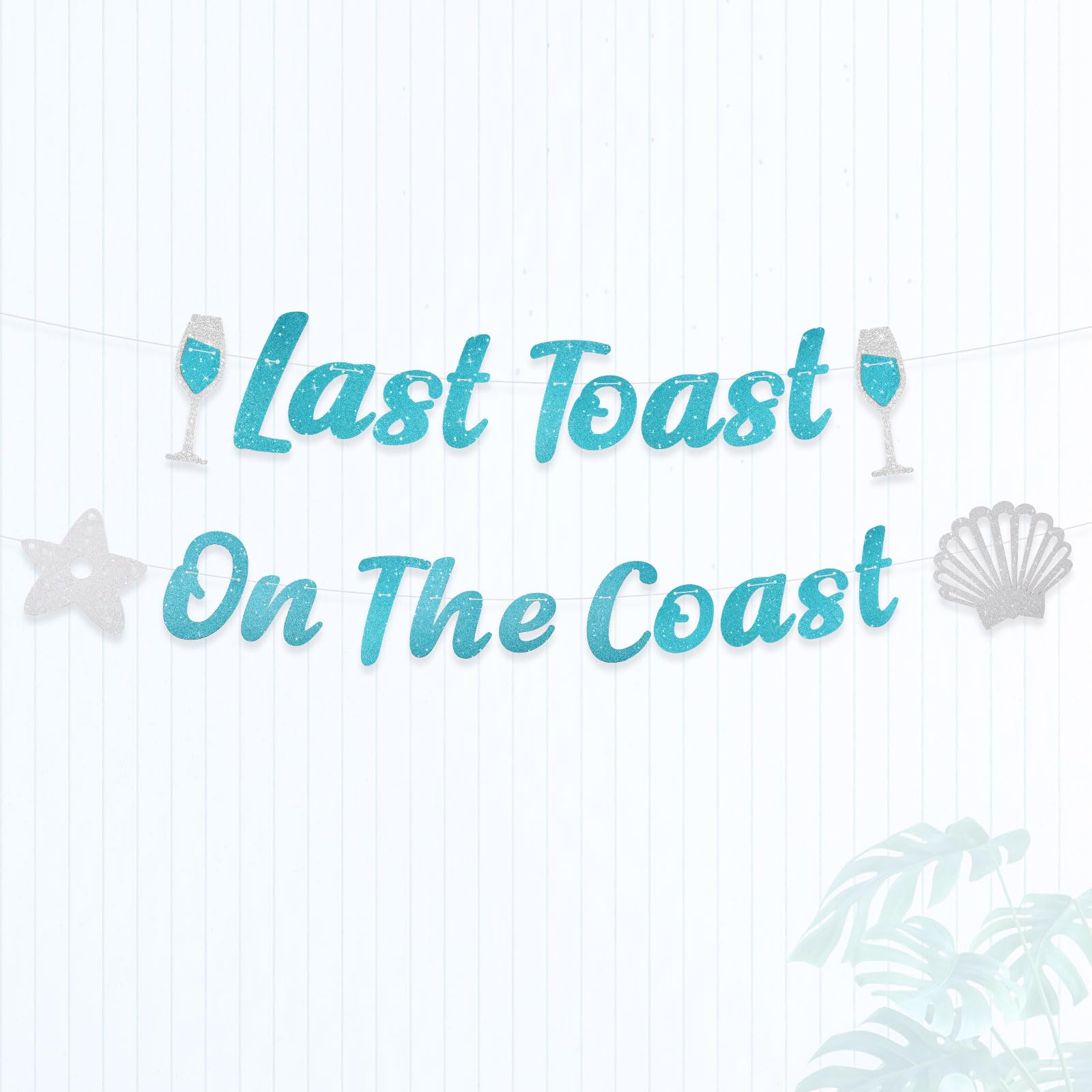 Last Toast on The Coast Banner, Beach Bachelorette Party Decoration Bridal Shower Decor for Party Decoration Bach Backdrop Beach Bachelorette