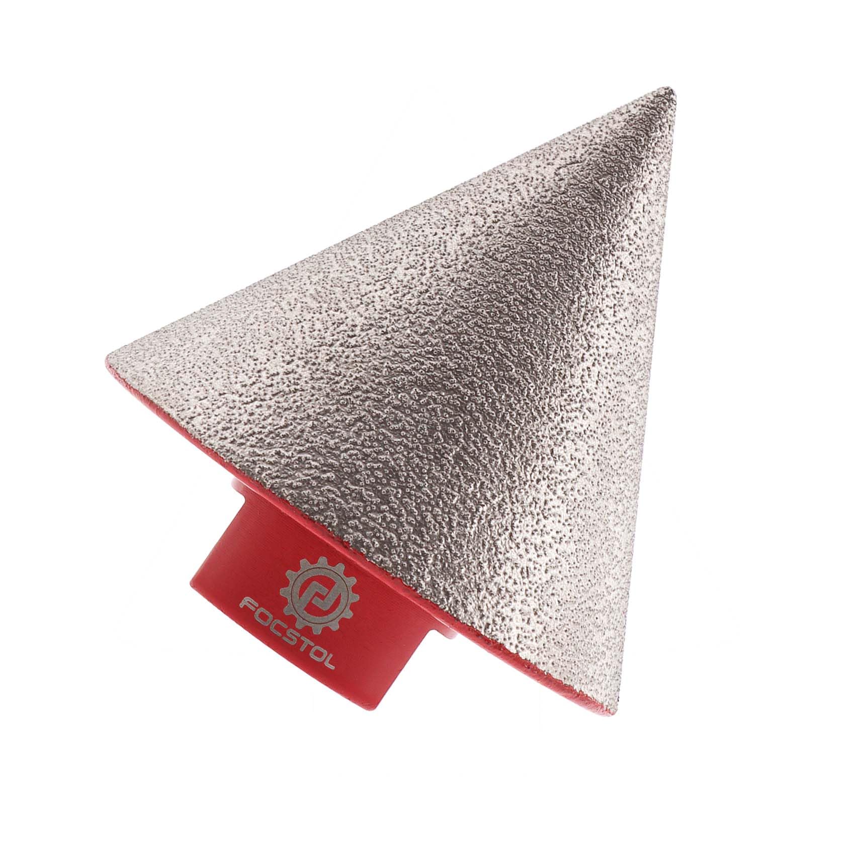 FOCSTOL Diamond Beveling Chamfer Bit - 50mm Diamond Countersink Drill Bit for Existing Holes Enlarging Shaping Trimming in Tile Porcelain Ceramic Granite Marble M14 Thread