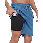 MoFiz Men's Swim Trunks 9" Quick Dry Mens Broad Beach Shorts Stretch Mens Swim Shorts