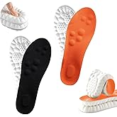2 Pairs 4D Cloud Insoles for Men & Women,Memory Foam Cloud Insoles with Arch Support,2026 New Comfortable and Breathable Massage Shoe Inserts,Trim to Fit All Shoe Types 2 Color 47-48