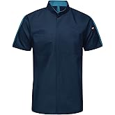 Red Kap Men's Tall Size Short Sleeve Two Tone Pro+ Work Shirt with Oilblok and Mimix, Navy, 3X-Large