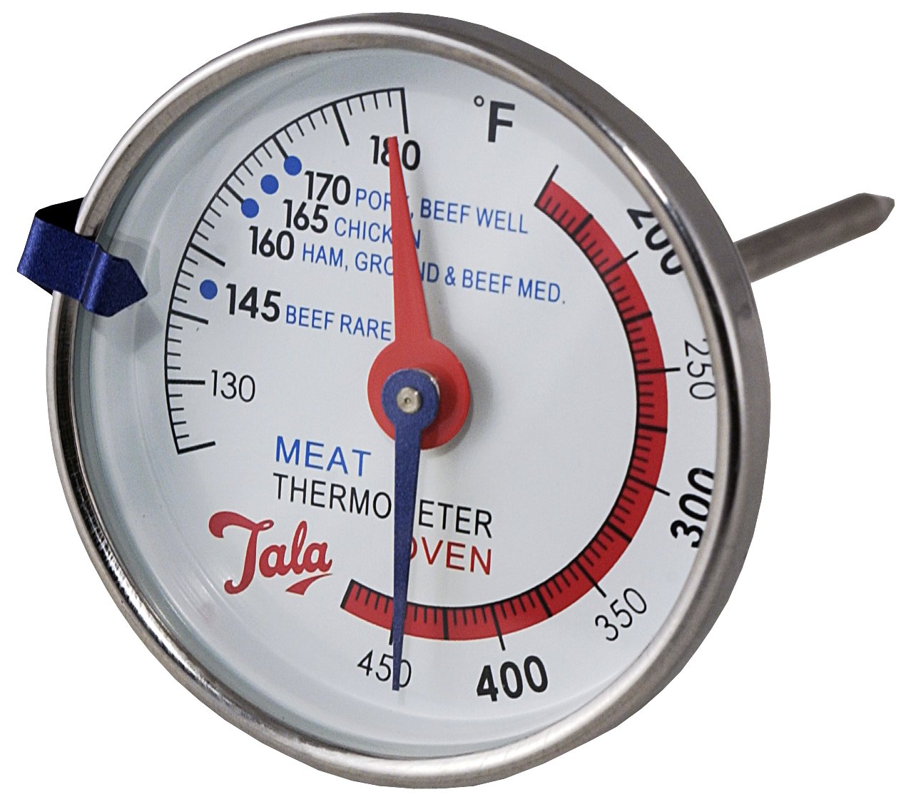 Tala Stainless Steel Dual Meat Probe and Oven Thermometer, Clear and Easy to Read dial and Perfect for esnuring The Perfect Cooking temperture