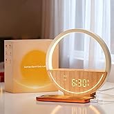 Vivilumens Wake Up Light Sunrise Alarm Clock - White Noise Machine with 20 Soothing Sounds for Sleep Better, Weekdays/Weekend