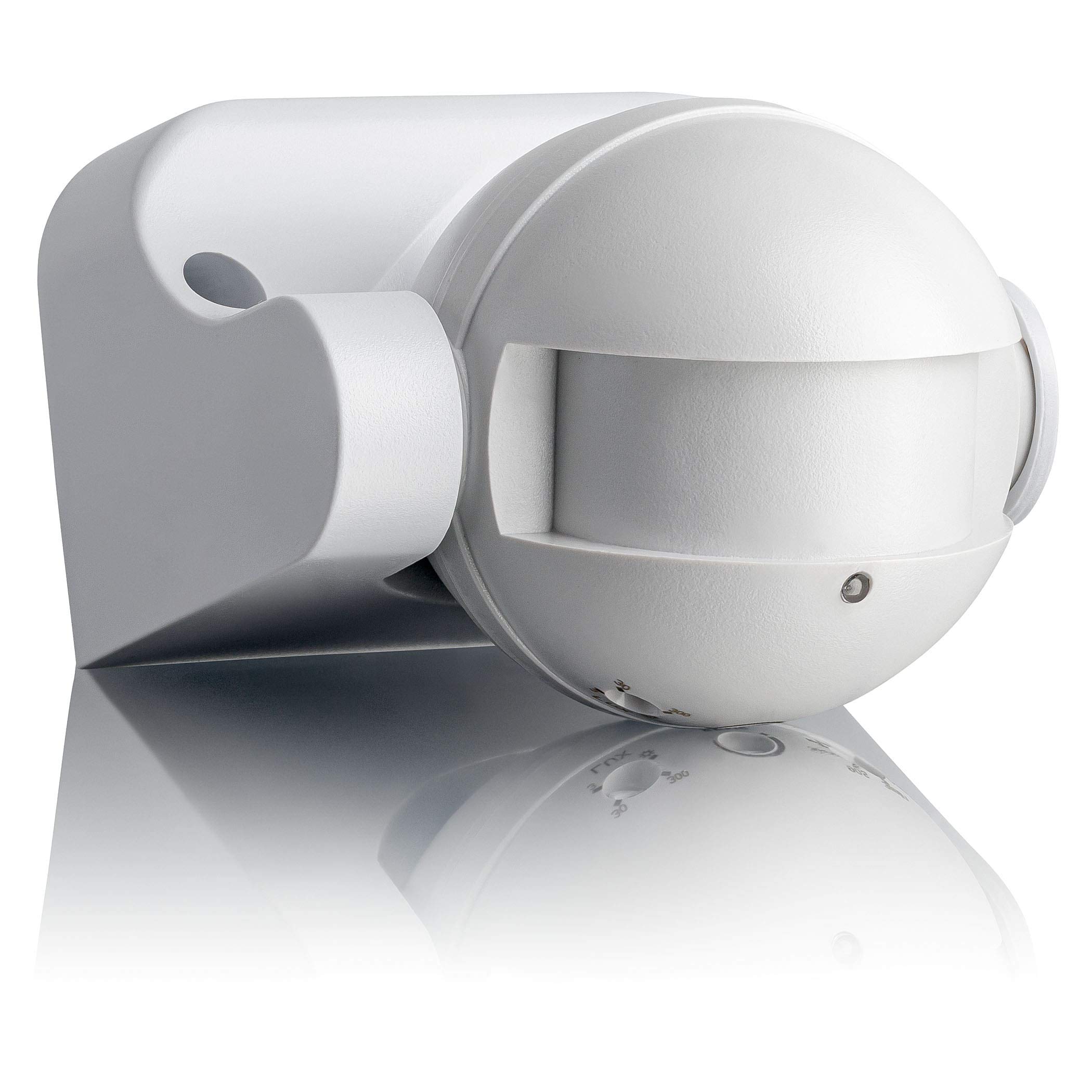 SEBSON Motion Detector Outdoor IP54, Surface Mount, HF Sensor, Wall Mounting, Programmable, Range 15m/180°, LED suitable, Swivelling, 87x93x60mm
