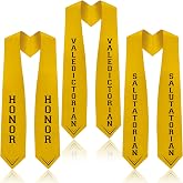 Toulite 3 Pcs Class 2026 Graduation Stoles Sash 4.9 x 34.7 Inches Salutatorian Valedictorian Honor Stole for High School College Students Commencement Awards Ceremony Souvenir Picture College Ceremony