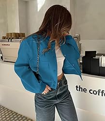 Modegal Women's Fall Varsity Bomber Jackets Long