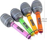 Yojoloin 12PCS Jumbo Inflatable Guitar Saxophone Microphone Balloons Party Props view 3