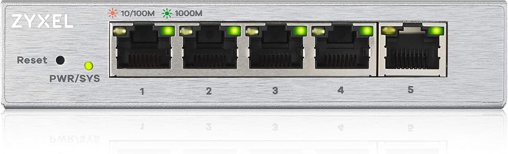Zyxel GS1200-5 5-Port Gigabit Web Managed Switch UK Plug
