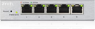 Zyxel GS1200-5 5-Port Gigabit Web Managed Switch UK Plug