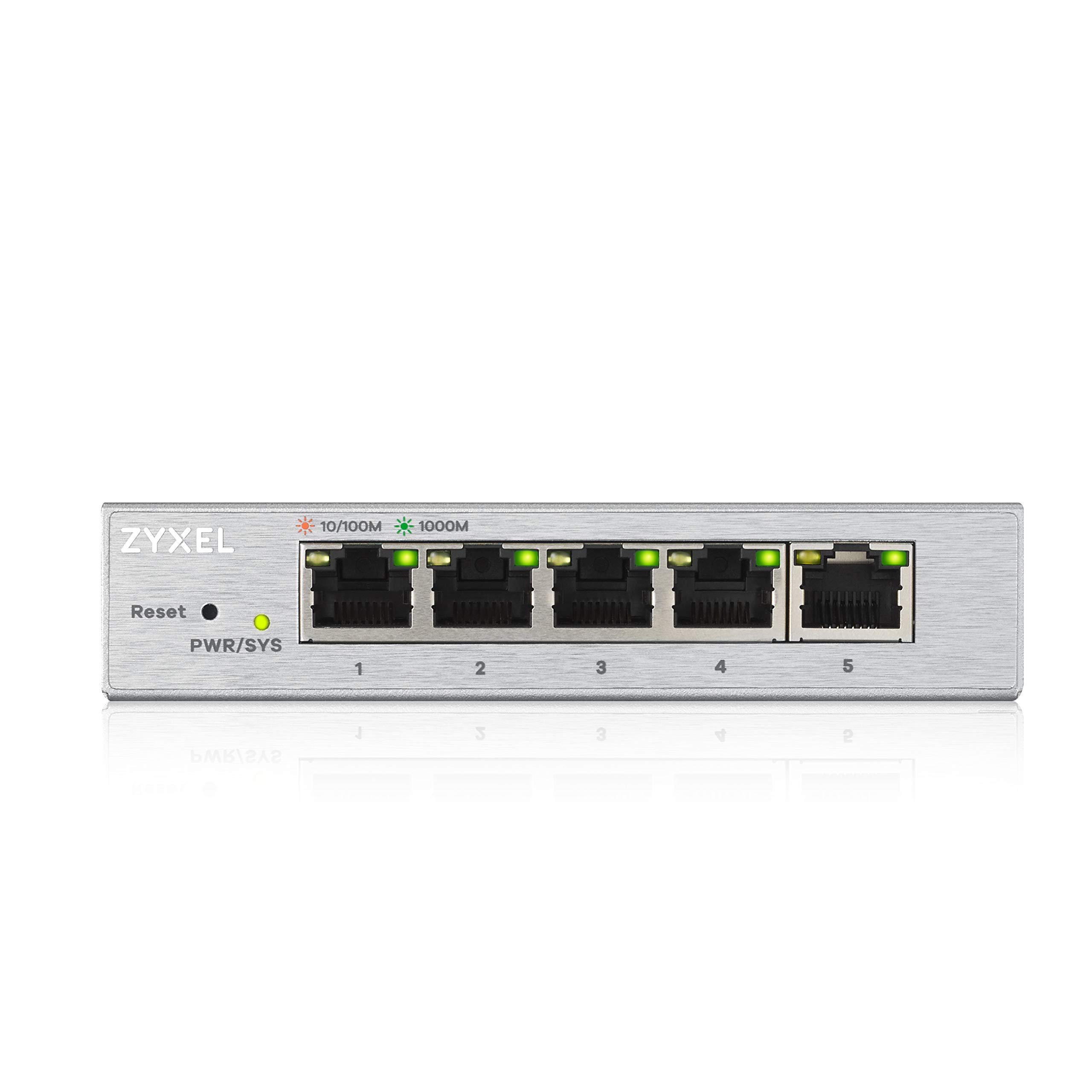 Zyxel 5-Port Gigabit Web Managed Switch,, UK Plug [GS1200-5]