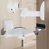 Suptek Dual Side Clamping Bookshelf Speaker Wall Mount (2 Pack) White SPM201W view 3