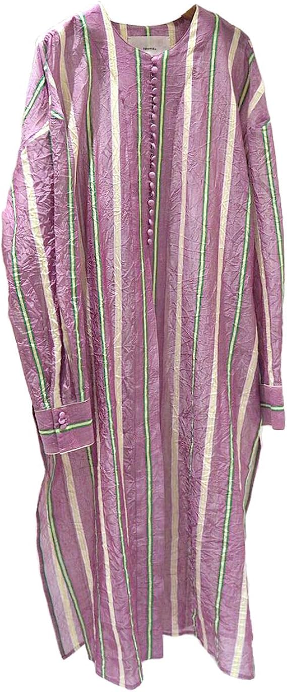 Amazon Co Jp Todayful トゥデイフル Sheer Stripe Gown 5 ポイント 38 Lvd ラベンダー 服 ファッション小物