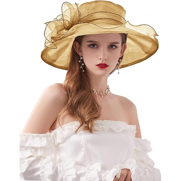 Wimdream Women Church Hats Derby Wedding Dress Satin Ribbon  display picture 1